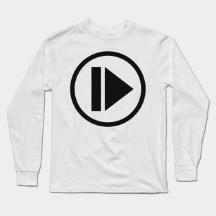 Music Play Symbol Long Sleeve T-Shirt